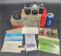 Canon AE-1 Program Camera & 50mm 1.8 Lens w Box
