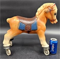 Blazo Mini Toddlers Blow Mold Riding Horse Wheels