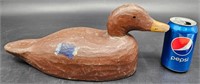 Vintage Hand Made Painted Wood Mallard Duck Decoy