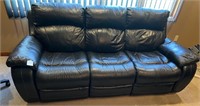 Black dual reclining couch