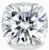 3.0ct Unmounted Cushion Moissanite Diamond