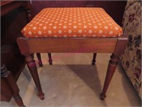 Antique 1920s sewing stool & accessories