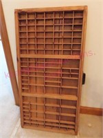 Antique Hamilton typeset drawer (can hang on wall)