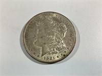 1921 P Morgan Silver Dollar,VF