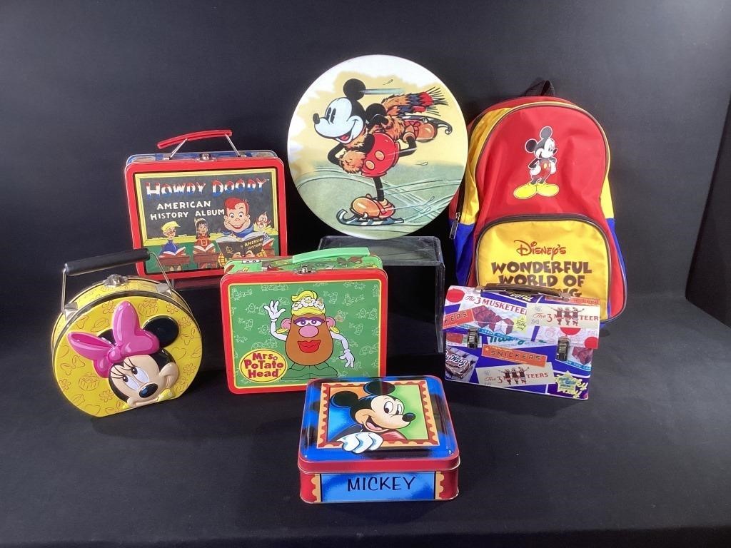 Mickey Mouse & Howdy Doody Lunch Boxes & More