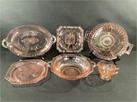 Mayfair,Adam and Windsor Pink Depression Glass