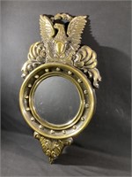 Metal Eagle Round Mirror