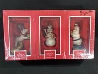 Lenox Reindeer,Snowman & Santa Ornaments