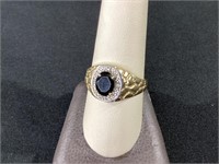 10k Gold Ring with Black Onyx Stone