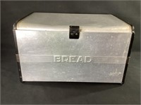 Retro Mid Century Silver Bread Box