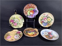 Lefton & Lipper Hand Painted Plates