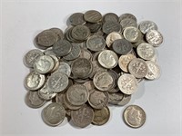 100 Roosevelt Silver Dimes