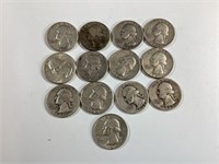 14 Washington Silver Quarters