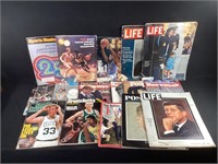 Vintage Sports Illustrated & Life Magazines, JFK