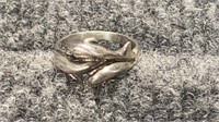 Sterling Silver Dolphin Shaped Ring Size 8