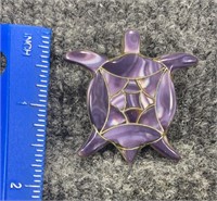 Sterling Silver Turtle Brooch13 grams