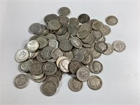 100 Roosevelt Silver Quarters