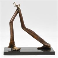 Todji Kurtzman 8" Bronze Sculpture of Man.