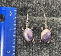 Sterling Silver Turtle Shaped earrings