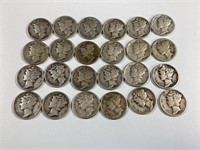 24 Mercury Head Silver Dimes