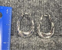 Sterling Silver Earrings 5.1 Grams