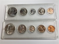 1964 P & D Uncirculated Sets in Holders