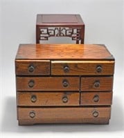 Lot: Chinese Wood Stand and Chest.