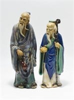 Lot of 2 Large Chinese Mudmen  Figures.