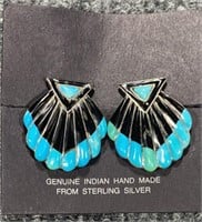 Sterling Silver Earrings Native American made