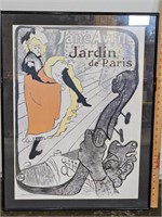 Framed Jane Arvil Jardin de Paris Whimsical