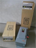 2- heavy duty Square D safety switches