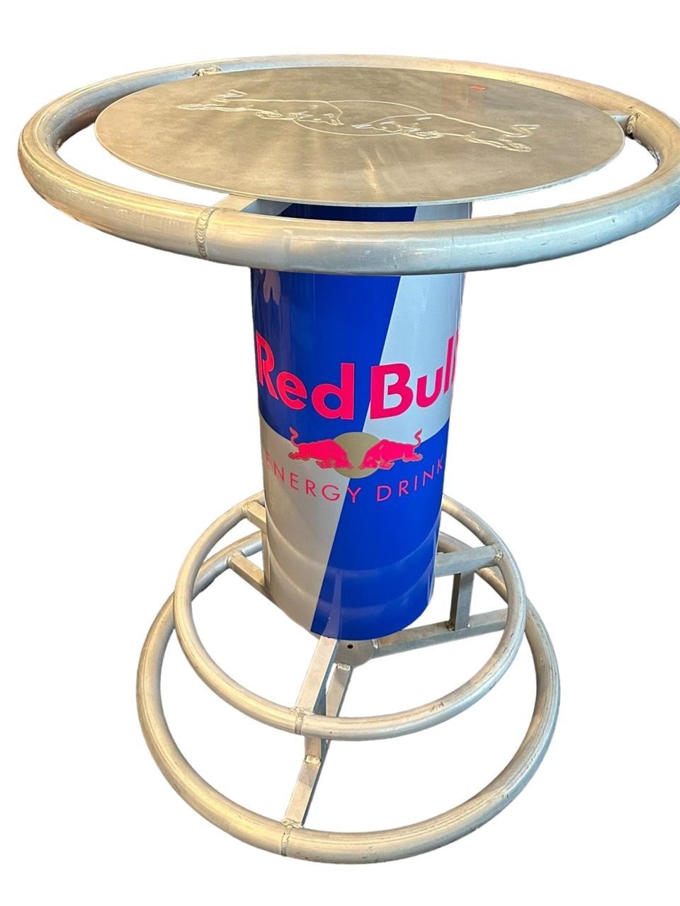 Red Bull 5’ Tall Metal High Top Table