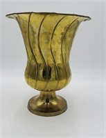 Vintage Art Deco Brass Champagne Ice Bucket 10”...