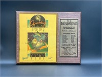 1993 Miami Marlins Debut Game v/s Dodgers Plaque