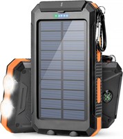 NEW $48 Portable Solar Charger Bank 20000mAh