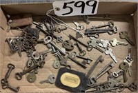 Antique Skeleton & Furniture Keys and More