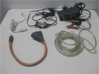 Battery Charger, Cords & Lights Untested