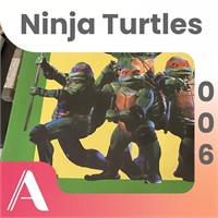 Vintage Ninja Turtle Story Book and Comic Book