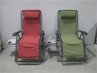 Two Outdoor Patio Chairs See Info