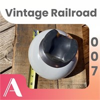 Vintage Railroad Glazed Ceramic Insulator.