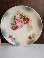 Vintage floral porcelain plate made in Germany