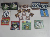 Assorted Mexican Tiles Largest 4"x 4"