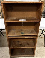 Wood 4 Shelf Cabinet