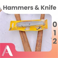 Stanley utility knife, Claw Hammer,Rubber Mallet