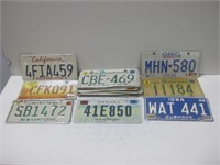 Seventeen License Plates