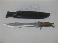17" Pakistan Knife W/Sheath Blade 11"