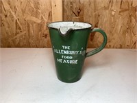Vintage enamel measuring cup