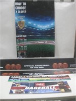 Assorted Paper Sports Signs Largest 21"x 31"