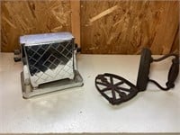 Antique iron and toaster