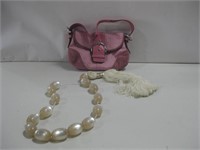 Authentic Coach Bag W/Glass Bead Decor See Info